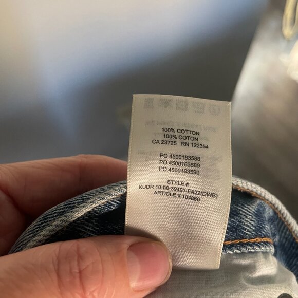 Denim Forum Dillon High Rise Slim 28W 28L - Picture 6 of 6